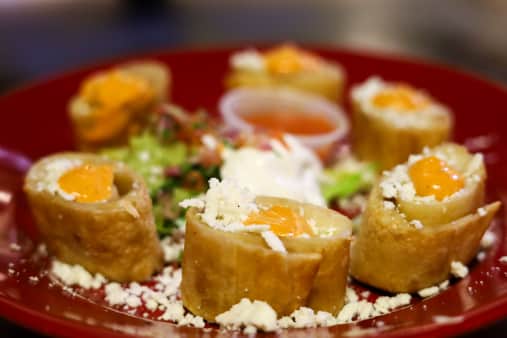 image of chicken taquitos