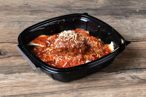 image of Cheese Ravioli with Meatball & Garlic Bread