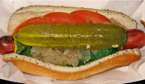 image of Chicago Vienna Beef Hot Dog