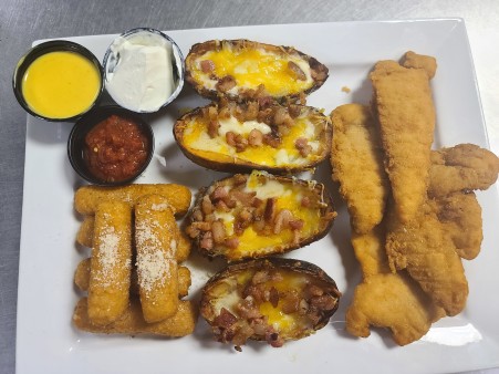 image of Fried Sampler Trio [Bowling Reservation]