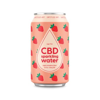 image of Untitled Art CBD Strawberry Sparkling  - 12oz