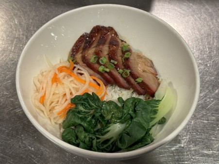image of Char Siu BBQ Pork, Bok Choy, Slaw & Jasmine Rice Bowl