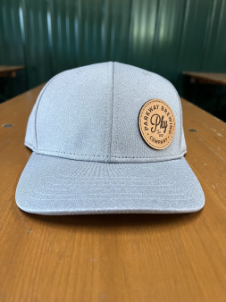 image of Hat with Leather Logo Patch