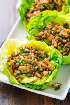 image of Minced Tofu Lettuce Wrap