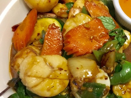 image of 64. Scallops and Shrimp 