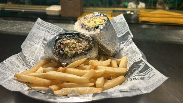 image of Chicken Burrito + 1 side + 3 sauces