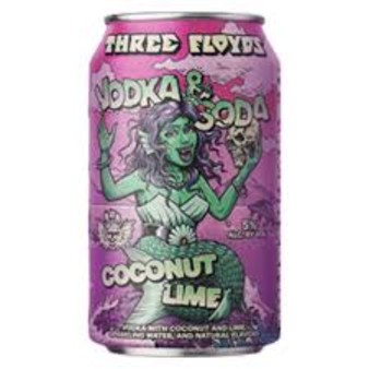 image of 3 Floyds- Coconut & Lime vodka soda - 12oz