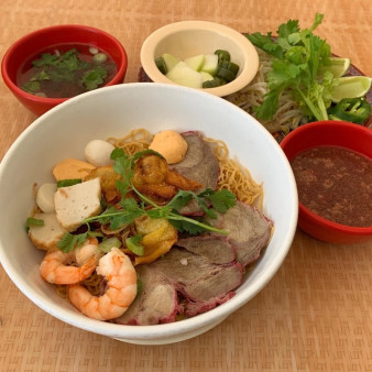 image of 17B. Combo Egg Noodle Soup (Dry)