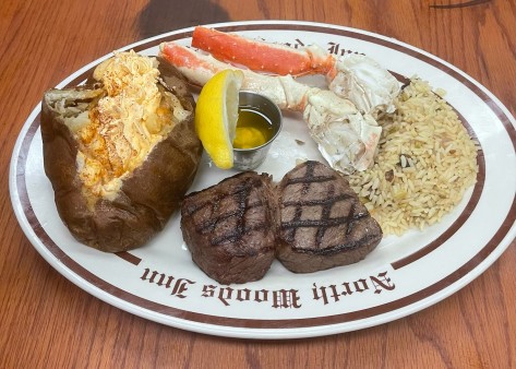 image of Alaskan King Crabs Legs & Medium Lumberjack Steak