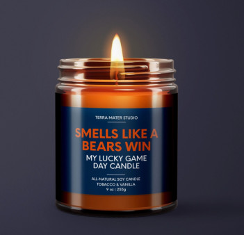 image of Chicago Lucky Game Day Candle