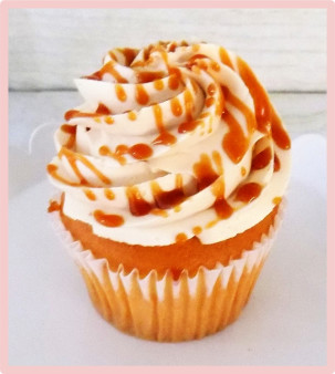 image of White w/ Caramel BC Cupcake