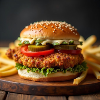 image of Chicken Burger w/ Fries