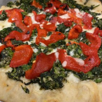 image of Broccoli Rabe & Roasted Pepper Pizza