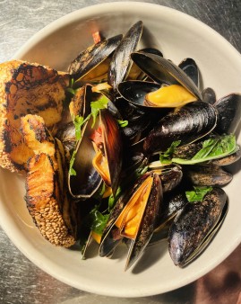image of Steamed Mussels with Chorizo and Herbs