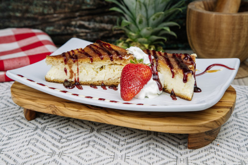 image of churro cheesecake