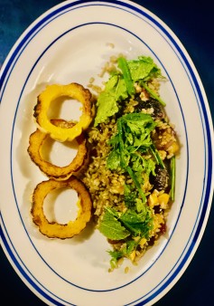 image of Farro Verde, Roast Squash and herbs
