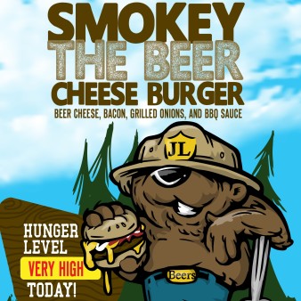 image of Smokey the Beer® Cheese Burger