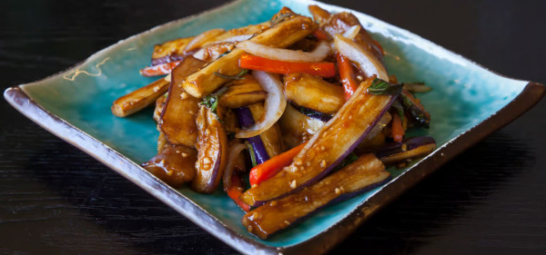 image of Basil Garlic Eggplant