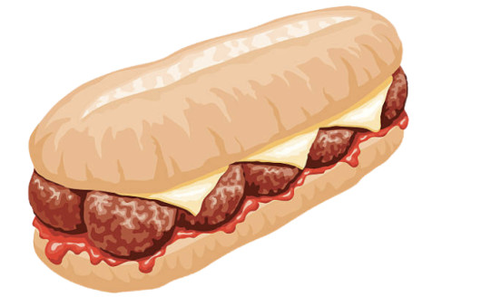 image of Meatball Parmigiana Sandwich 