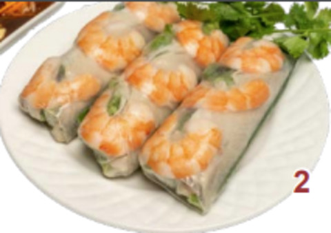 image of 2. Shrimp & Pork Spring Rolls