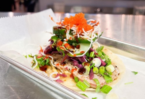 image of Pepper Crusted Ahi Tuna Taco