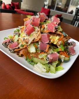 image of Sesame Ahi Nachos