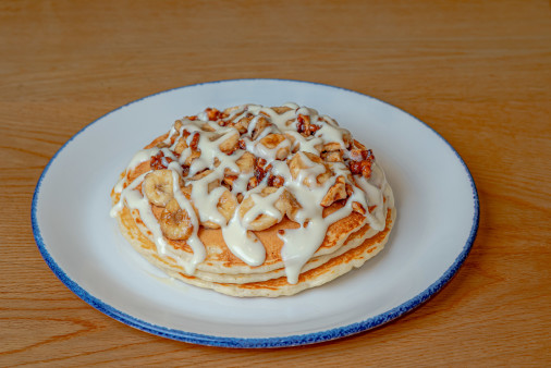 image of Banana Walnut Pancakes