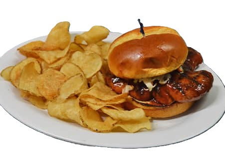 image of HT's Spicy BBQ Pork Ribeye Sandwich