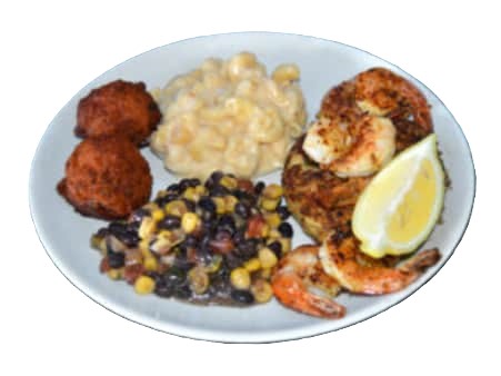 image of Shrimp and Crab Cake Dinner