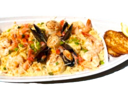 image of HT's Creamy Seafood Pasta