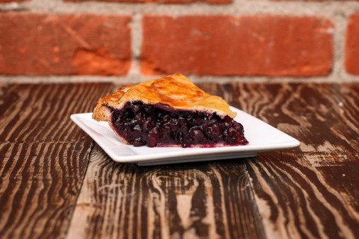 image of Blueberry Peach Pie- Slice