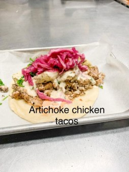 image of Vegan Chicken Artichoke Taco