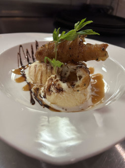 image of Tempura Fried Banana w/ Ice Cream