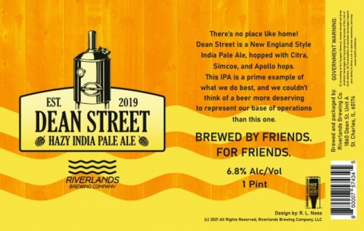 image of Riverlands - Dean Street - 16oz