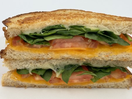 image of Tomato and Spinach Grilled Cheese