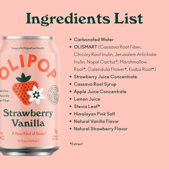 image of OliPOP Strawberry Vanilla