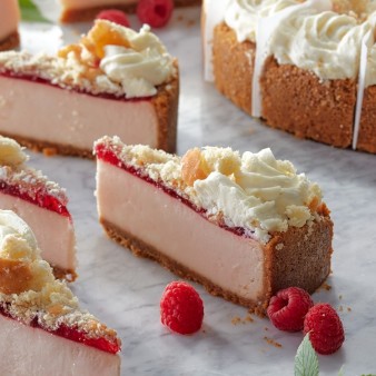 image of Raspberry Donut Cheesecake