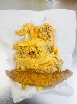 image of Small Fish & Chicken Combo - White