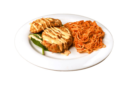 image of Crab Cakes & Pasta