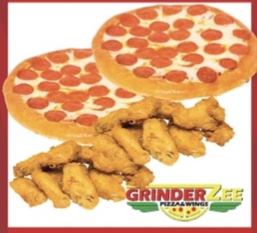 image of 2 Medium (1-Top) & 12 Wings