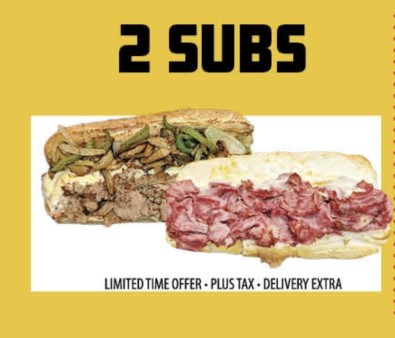 image of 2 for $12 Subs