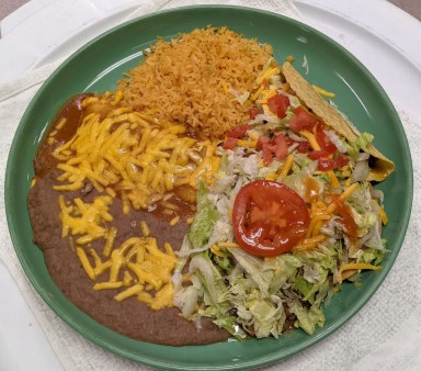 image of #18 One Tostada, One Taco, One Enchilada