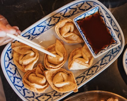 image of #4 Fried Cream Cheese Wonton