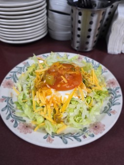 image of Ground Beef & Beans Tostada
