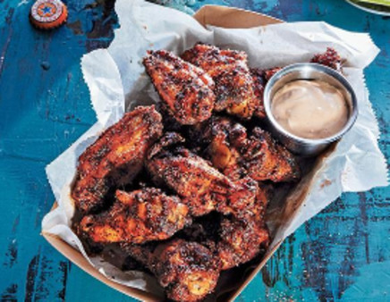 Slow Smoked Jumbo Wings - Half Dozen