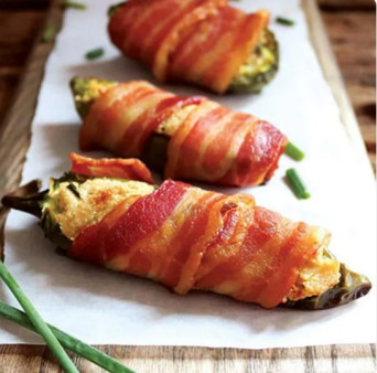 Bacon Wrapped Jalapeño Poppers