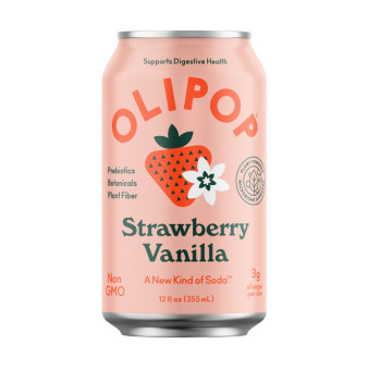 image of Strawberry Vanilla Prebiotic Sparkling Soda