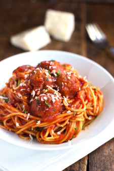 image of Pasta Marinara W/ Meatballs or Sausage