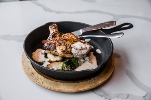 image of Chicken Thigh with Tasso Cream Sauce