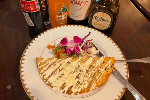 image of Shrimp Quesadilla With Homemade Tortilla
